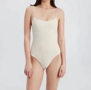 The Renna One Piece Swimsuit In Ecru