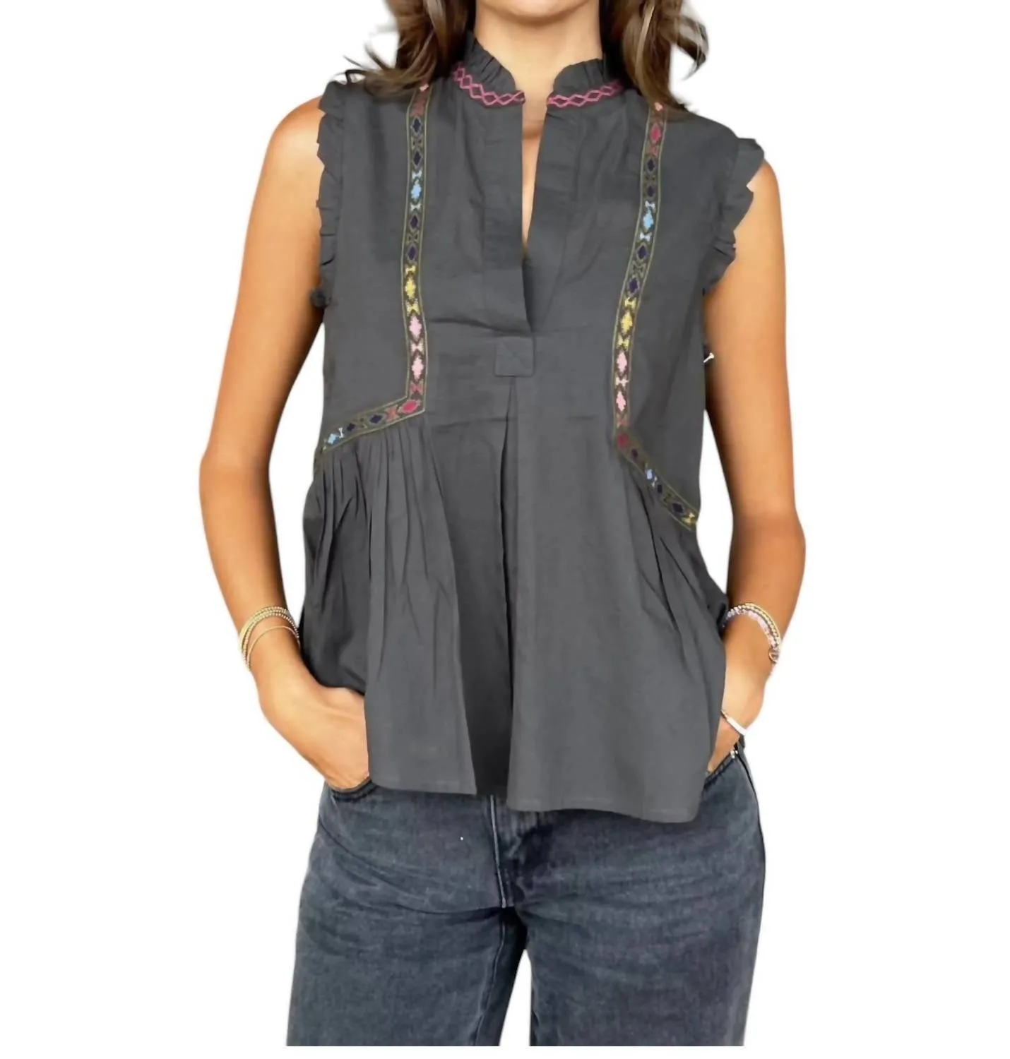 The Solace Blouse In Black