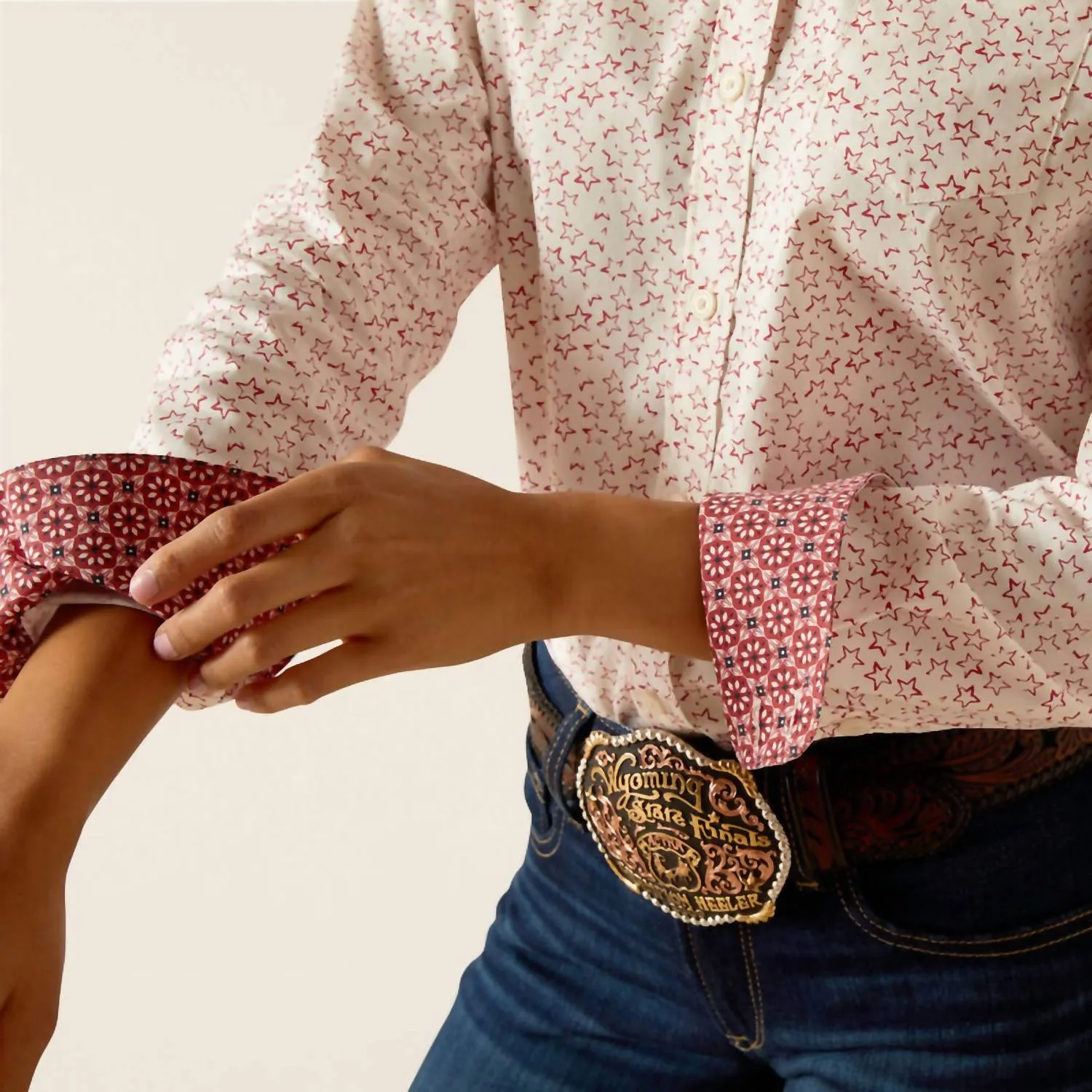 The Union Star Kirby Stretch Shirt - Plus In Dark Mauve
