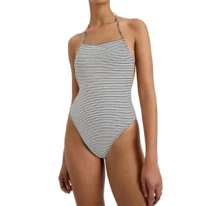 The Zaria One Piece Swimsuit In Classic Breton Stripe