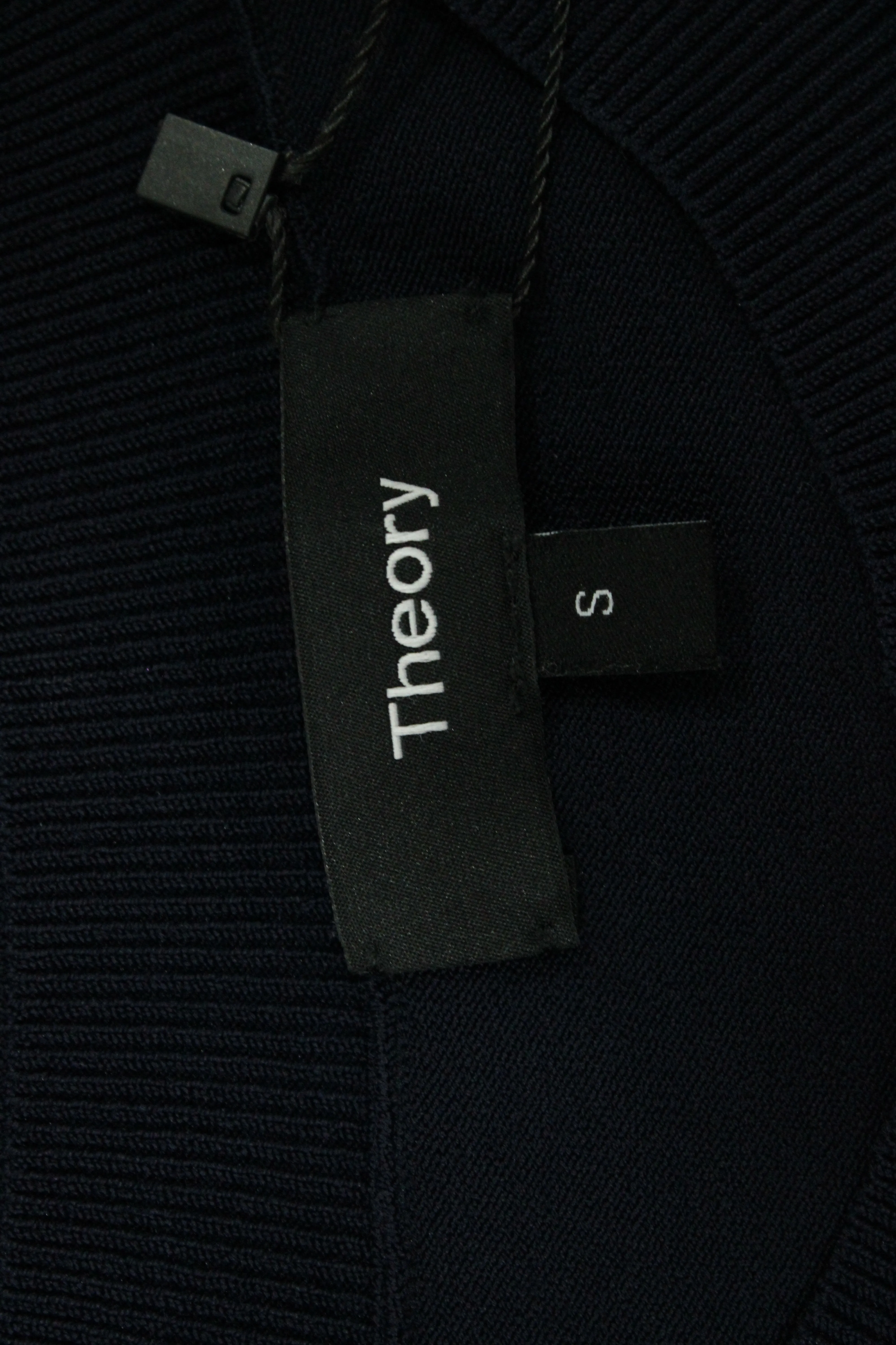 Theory Knitted Shirt in Navy Blue Polyester
