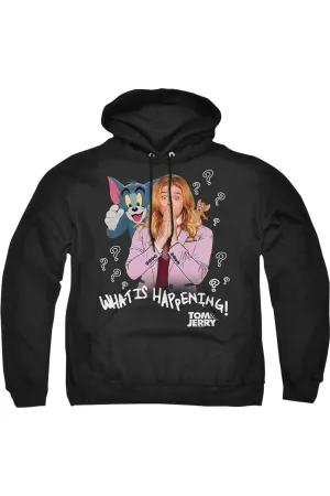 Tom And Jerry Movie What Is Happening Adult Pull Over Hoodie / Hooded Sweatshirt