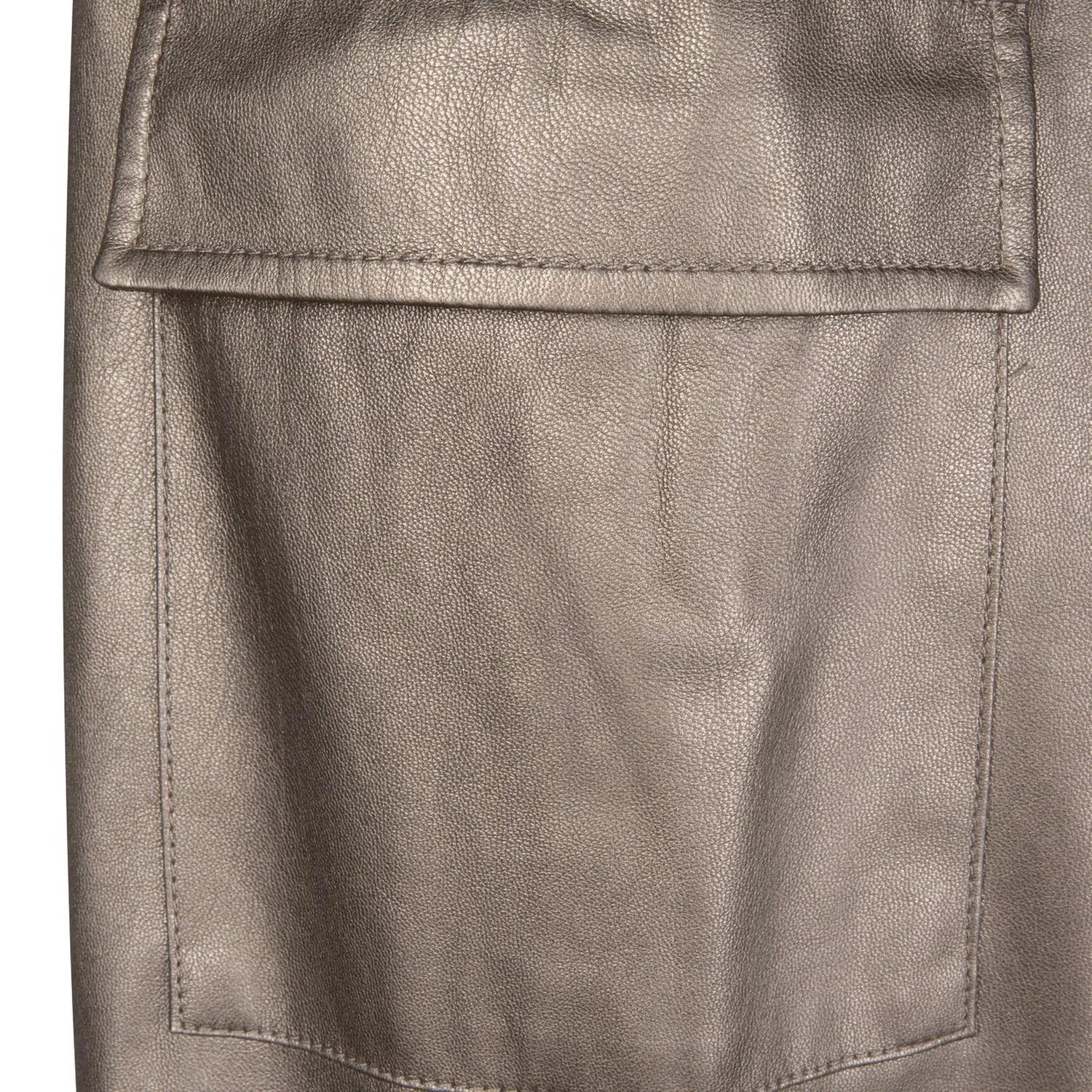 Trousers Cargo Pu In Soft Gold
