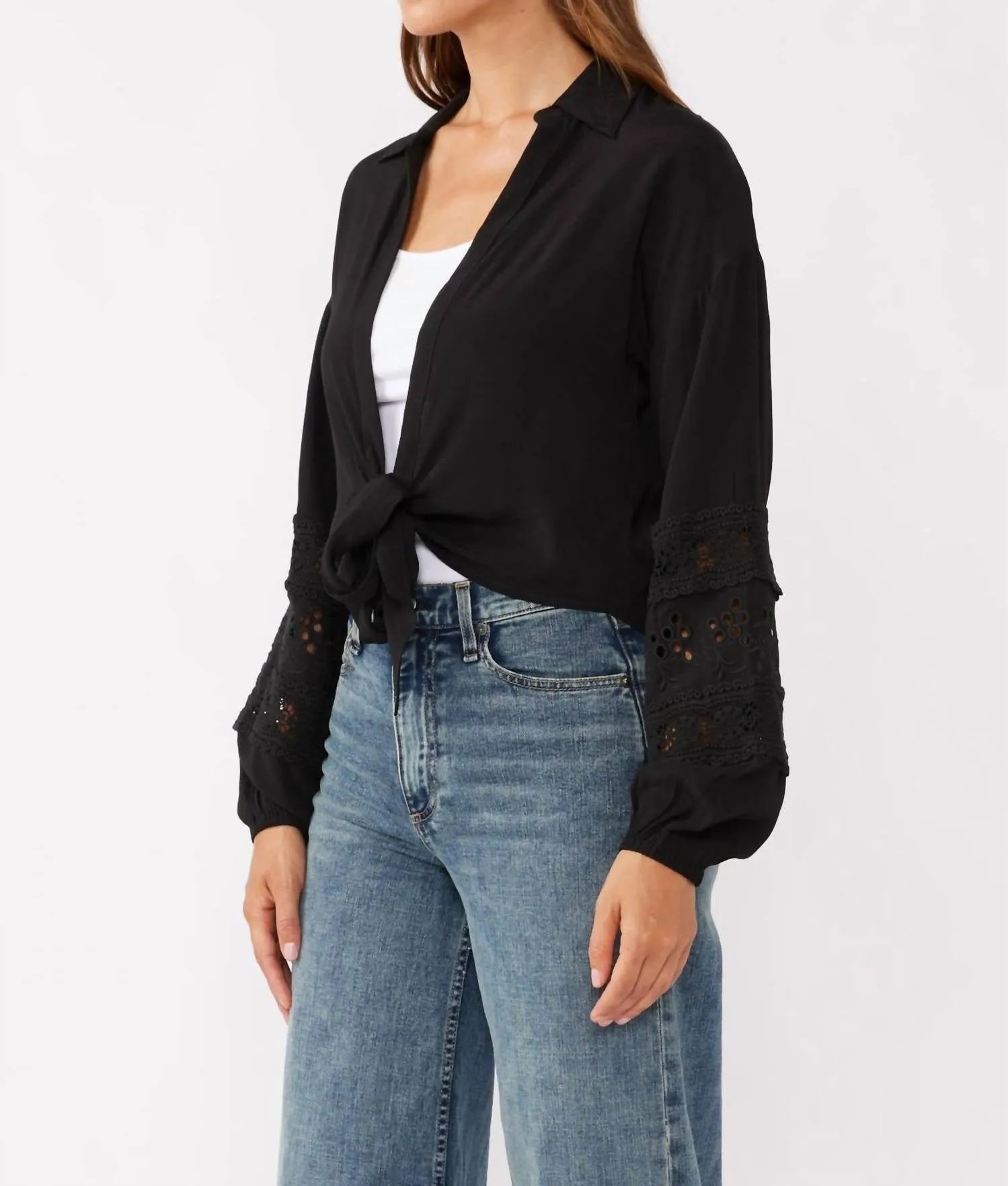 Turn Back Time Top In Black