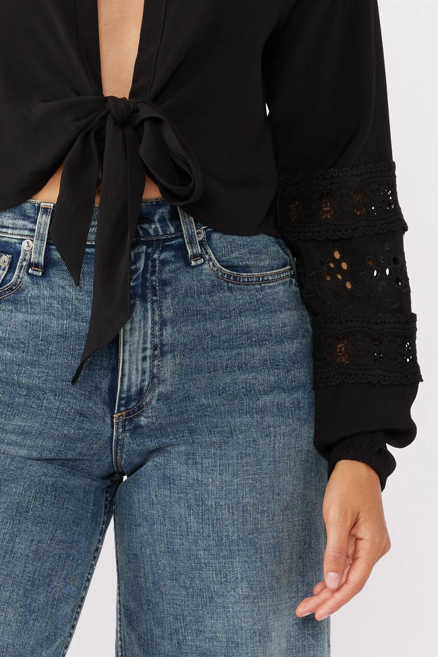 Turn Back Time Top In Black