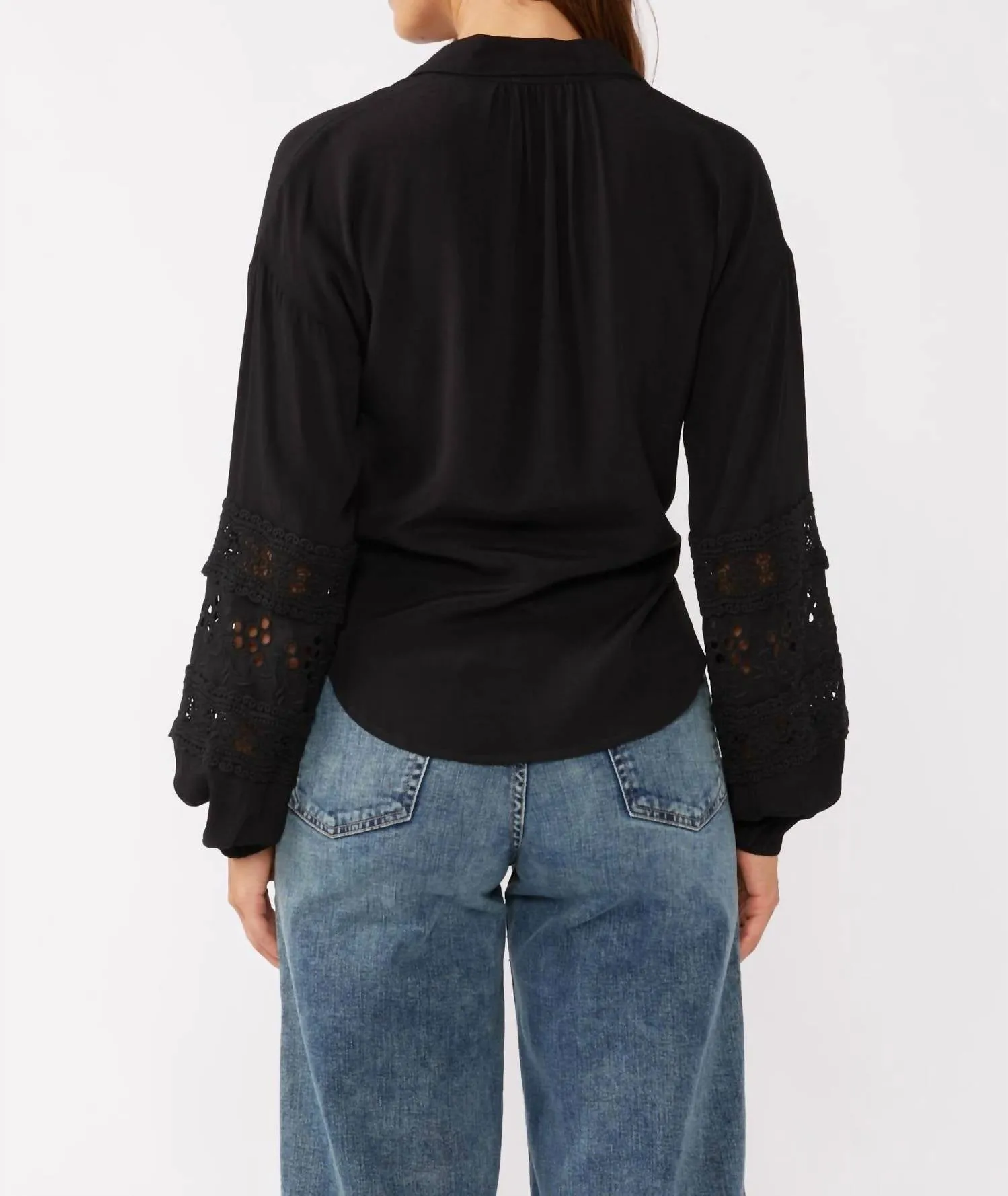 Turn Back Time Top In Black