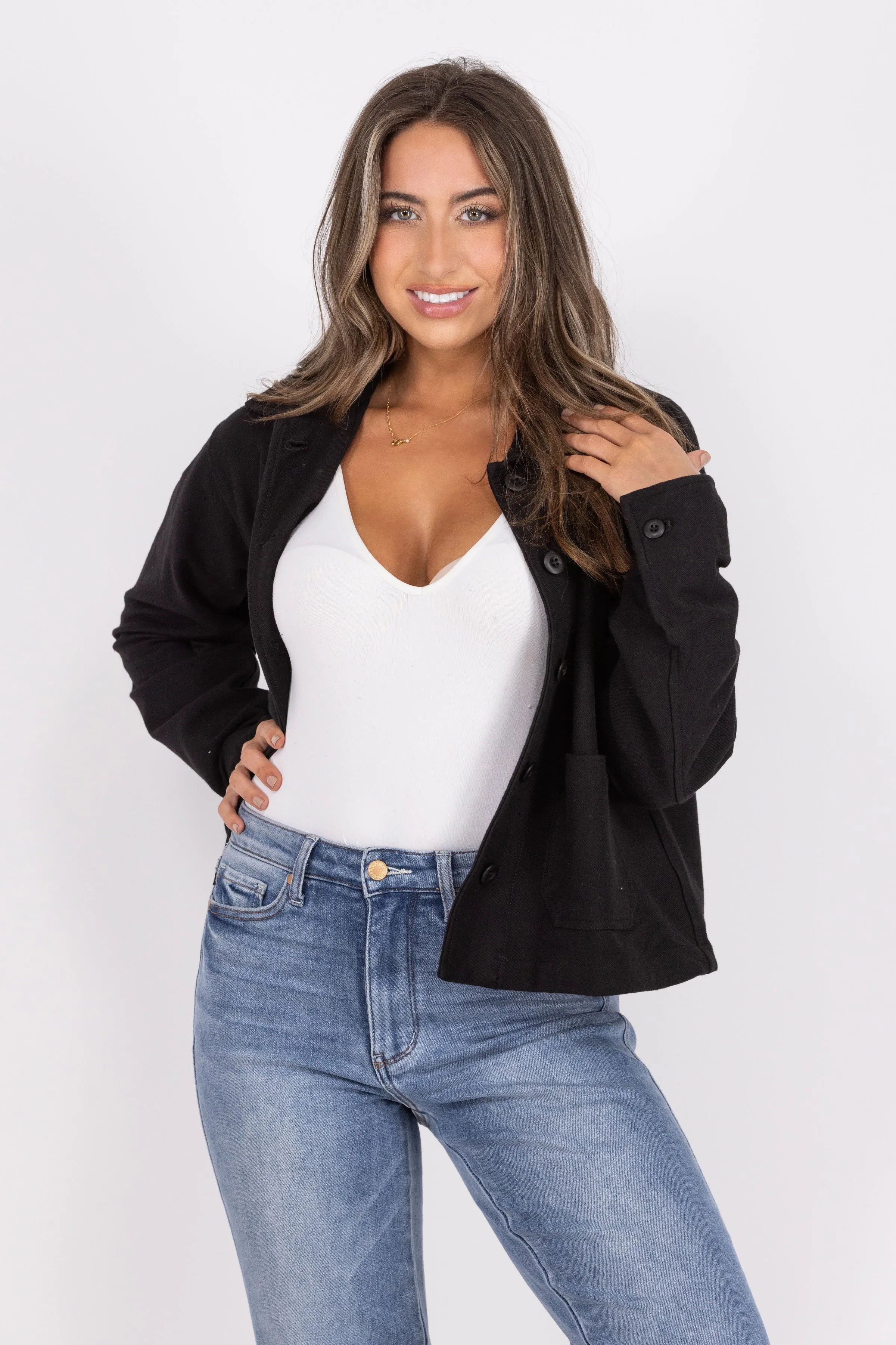 Unique Impression Women's Button Up Jacket