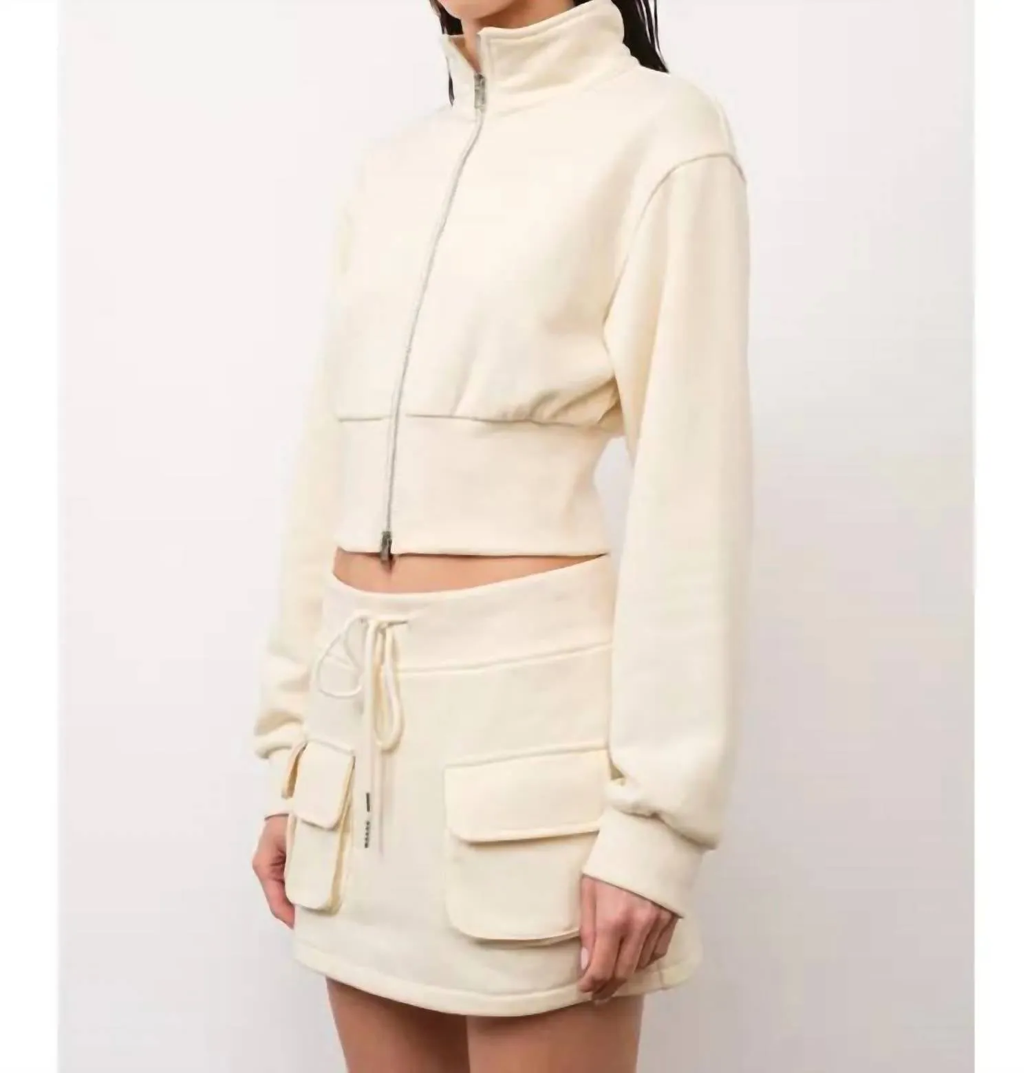 Up & Away Mini Skort In Ivory