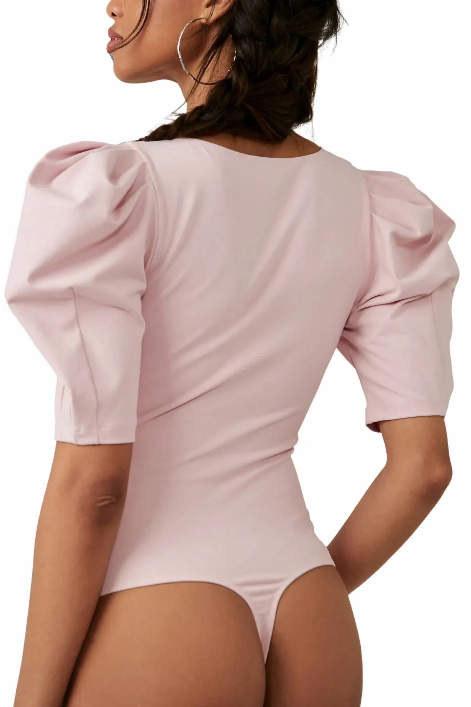 Va Va Voop Bodysuit In Soft Pink