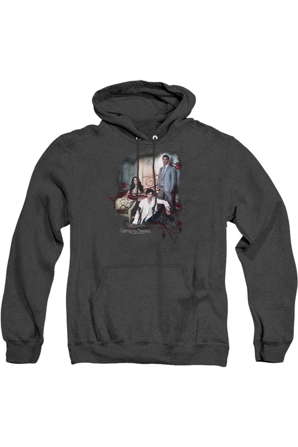 Vampire Diaries 3   1 Adult Heather Hoodie / Hooded Sweatshirt
