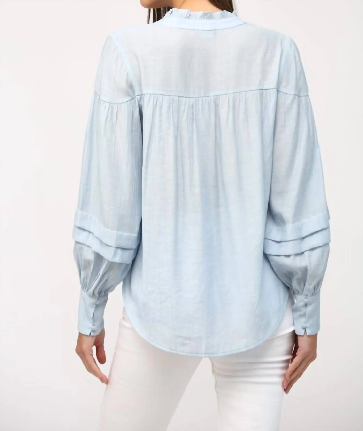 Vera Blouse In Baby Blue