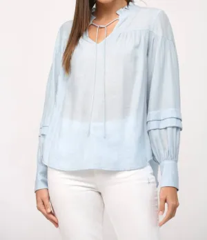 Vera Blouse In Baby Blue