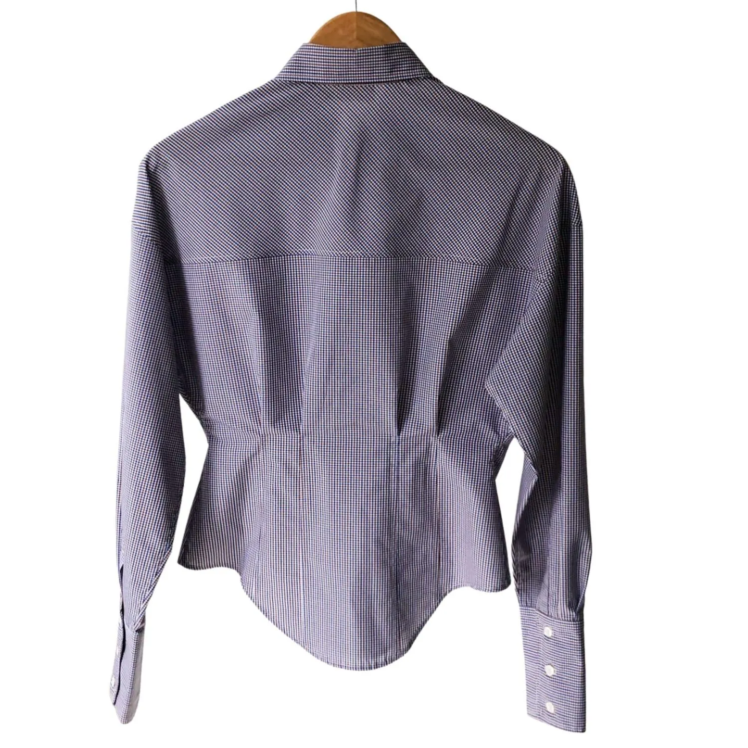 Waisted Shirt In Blue/rust