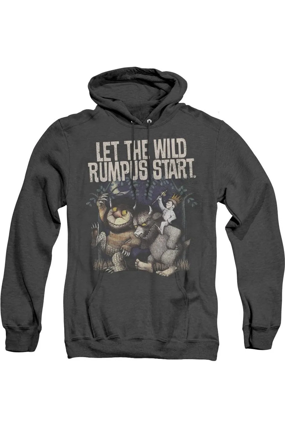 Where The Wild Things Are Wild Rumpus Adult Heather Hoodie / Hooded Sweatshirt