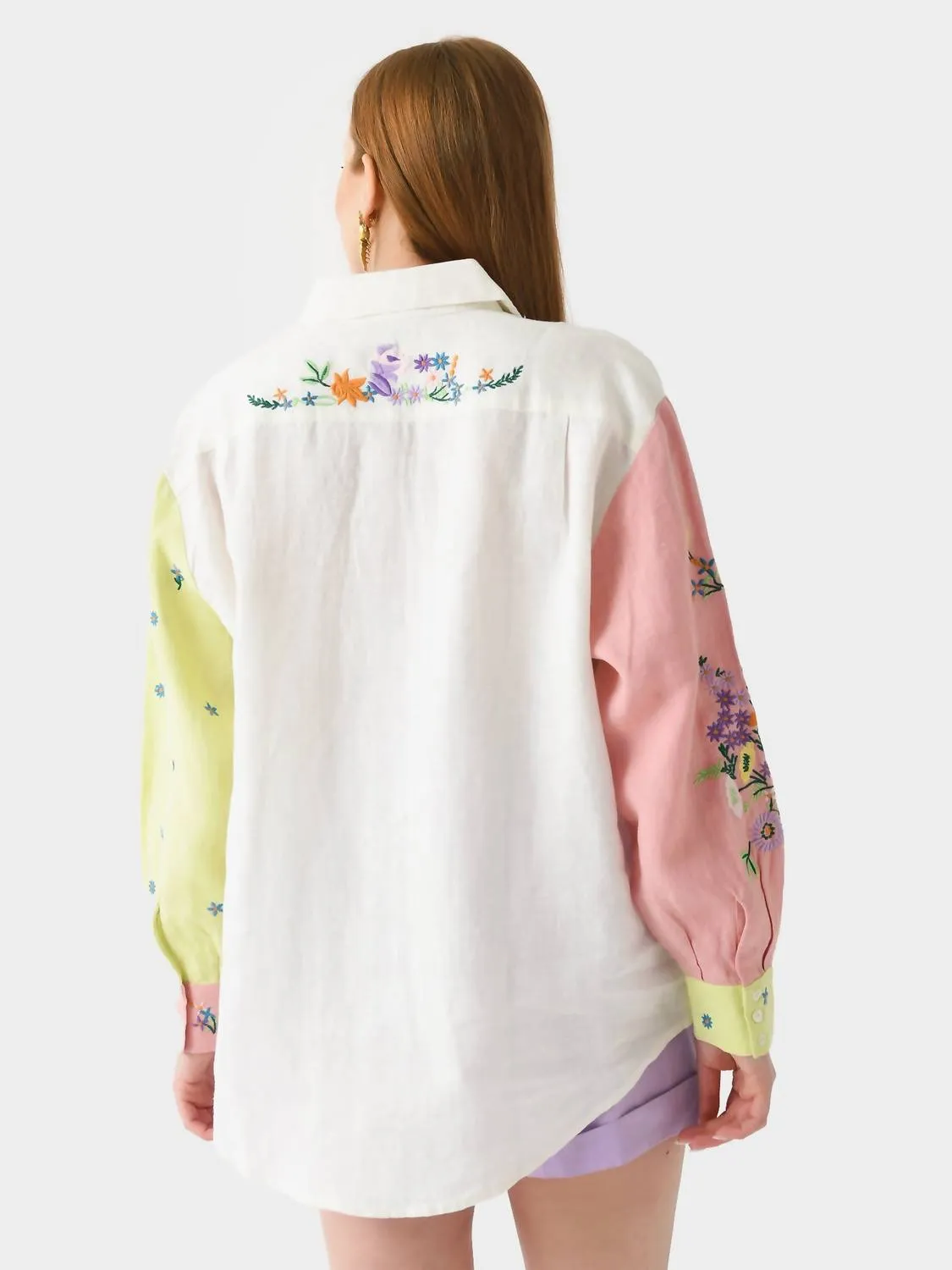 Willa Embroidered Shirt In Multi