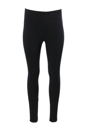 Women Carson Comfort Fit Solid Stretch Knit Leggings In Black