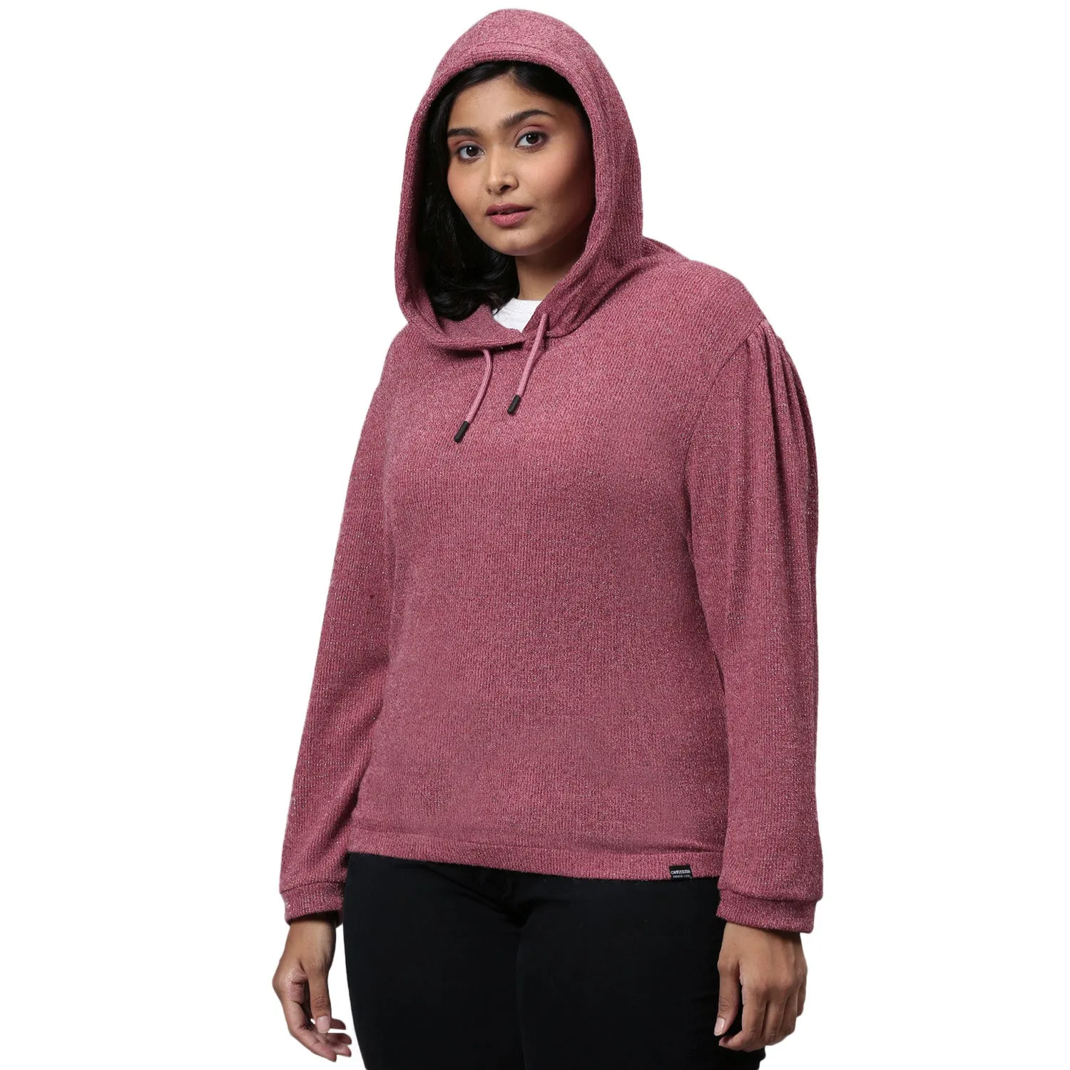 Women Full Sleeve Hooded Sweatshirt