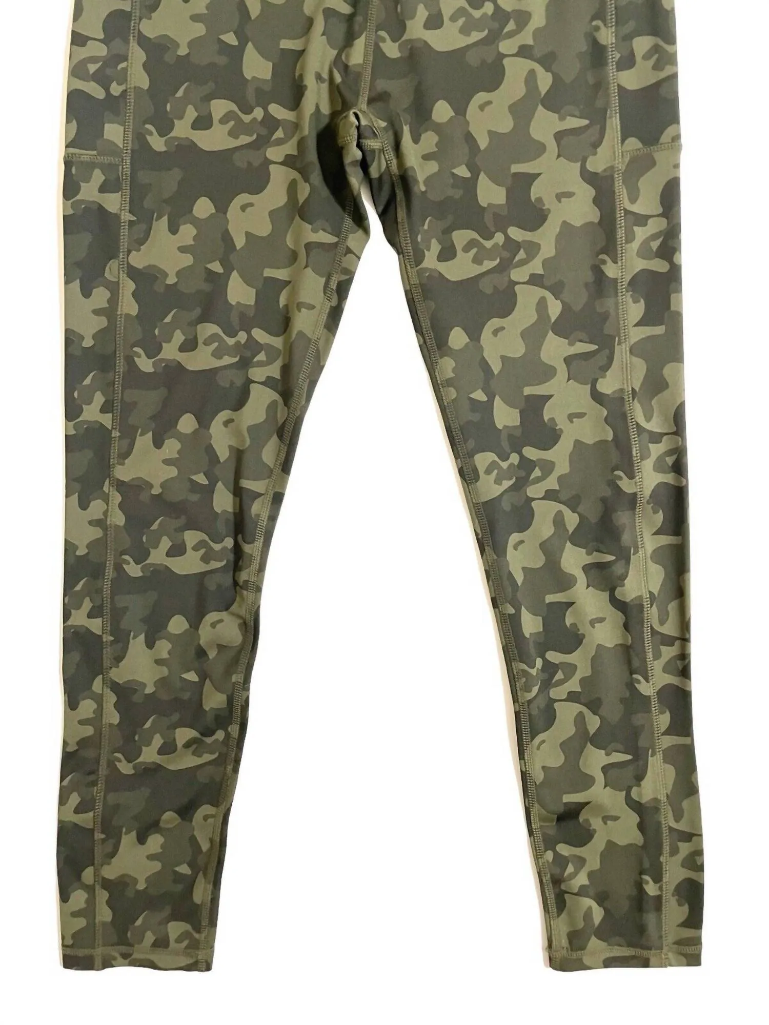 Women's Camo 7/8 With Pocket High Rise Gym Yoga Leggings In Green