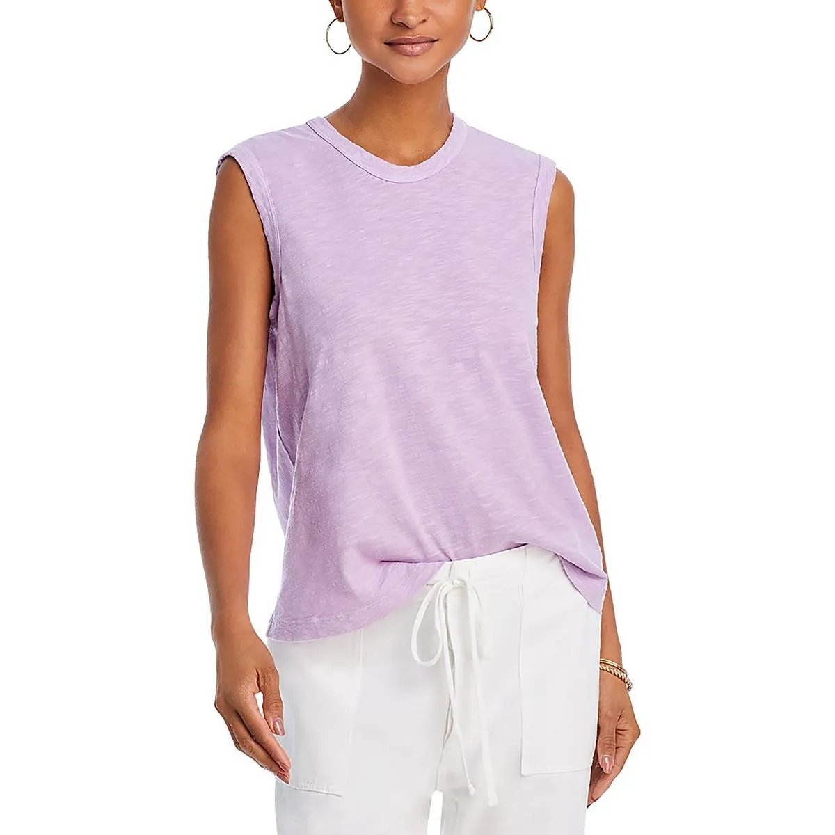 Womens Cotton U-Neck Tank Top