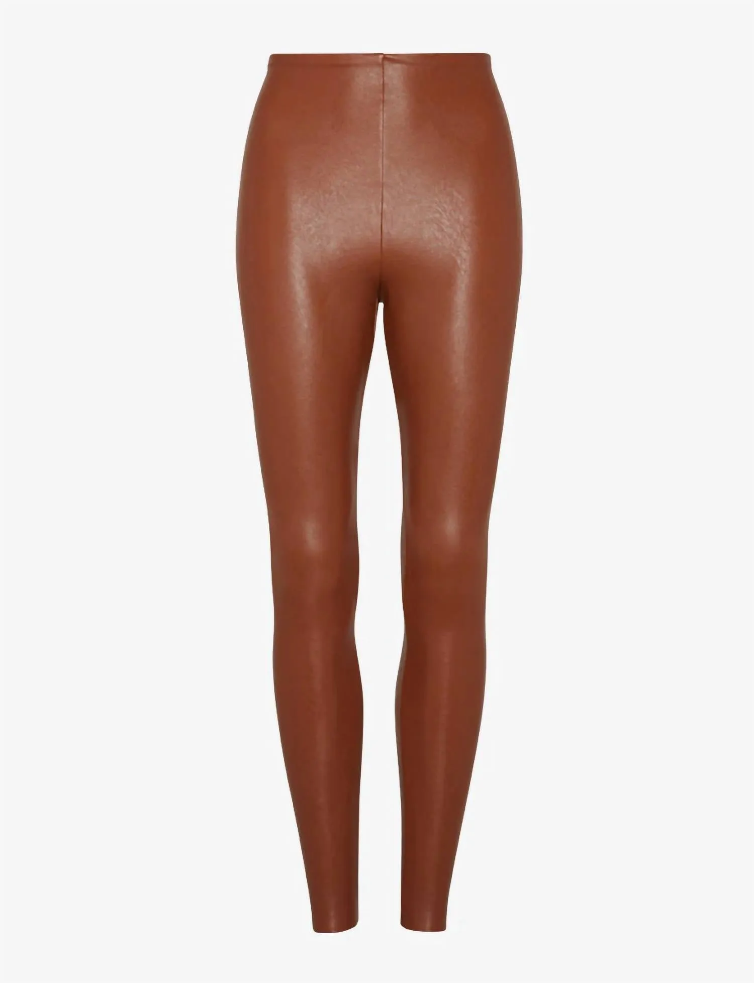 Women's Faux Leather Legging In Cocoa