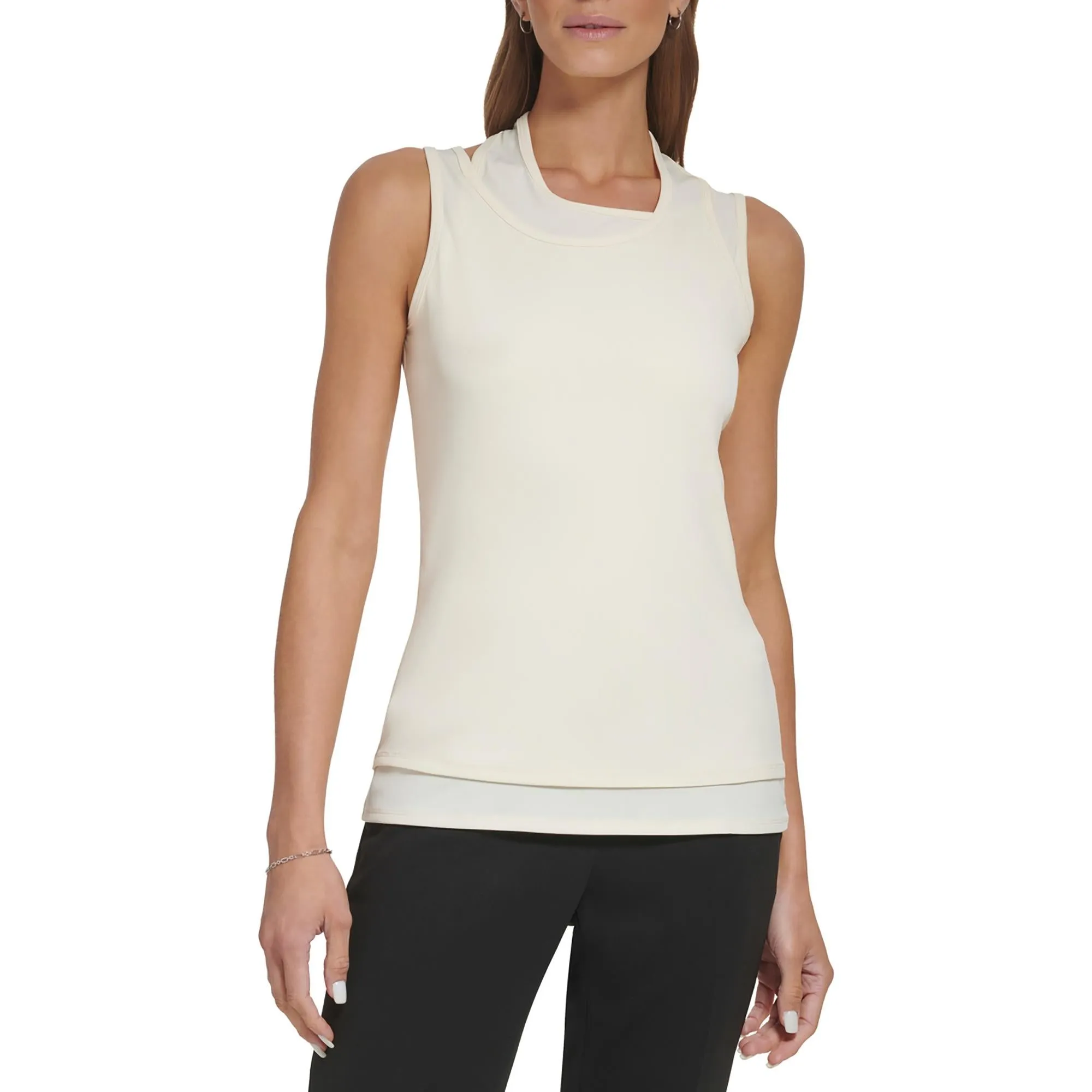 Womens Layered Sleeveless Tank Top