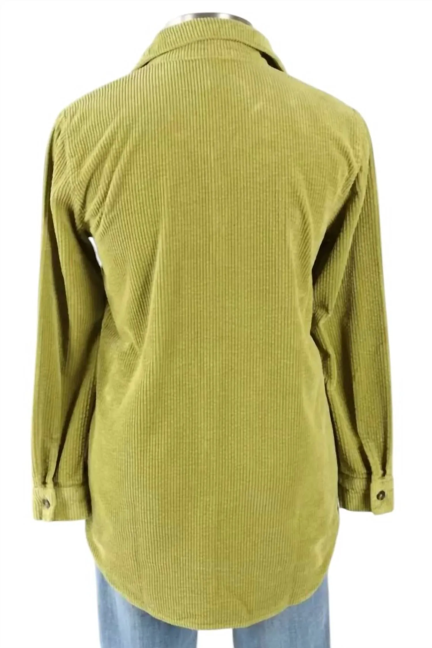 Women's Lux Cord A-Line Shirt In Frog