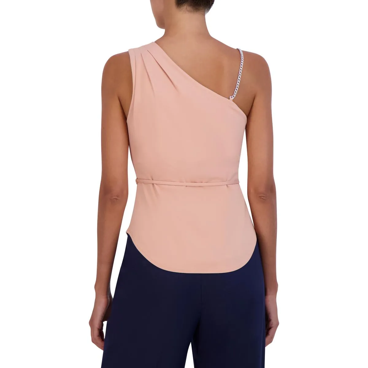 Womens One Shoulder Gathered Blouse