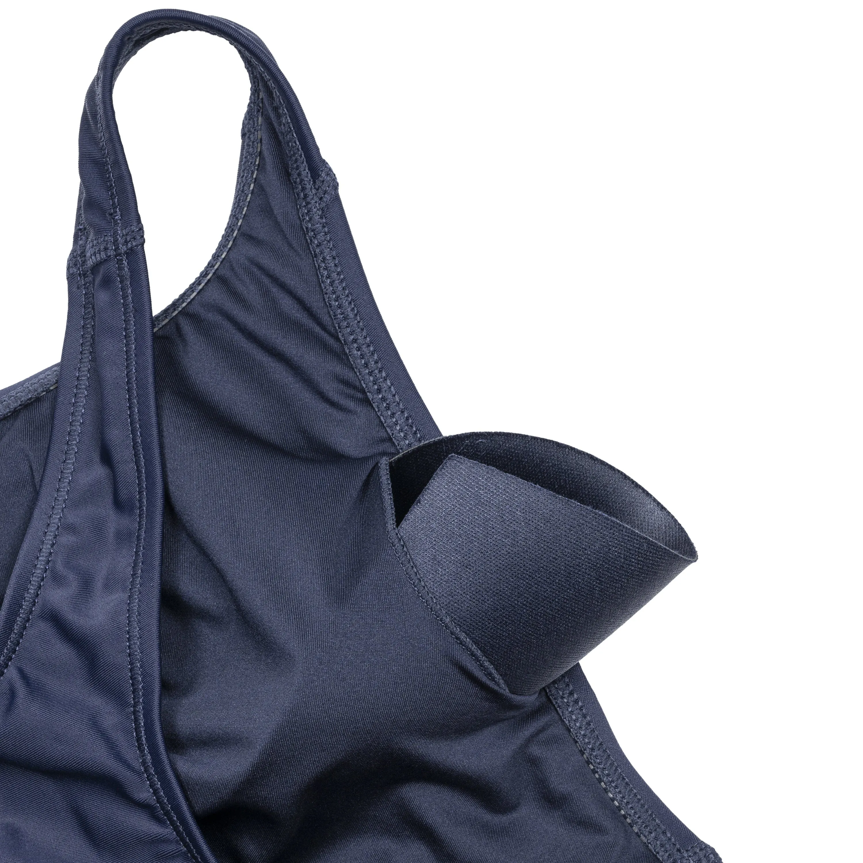 Women's One Shoulder Layla Crop Swim Top With Built In Bra