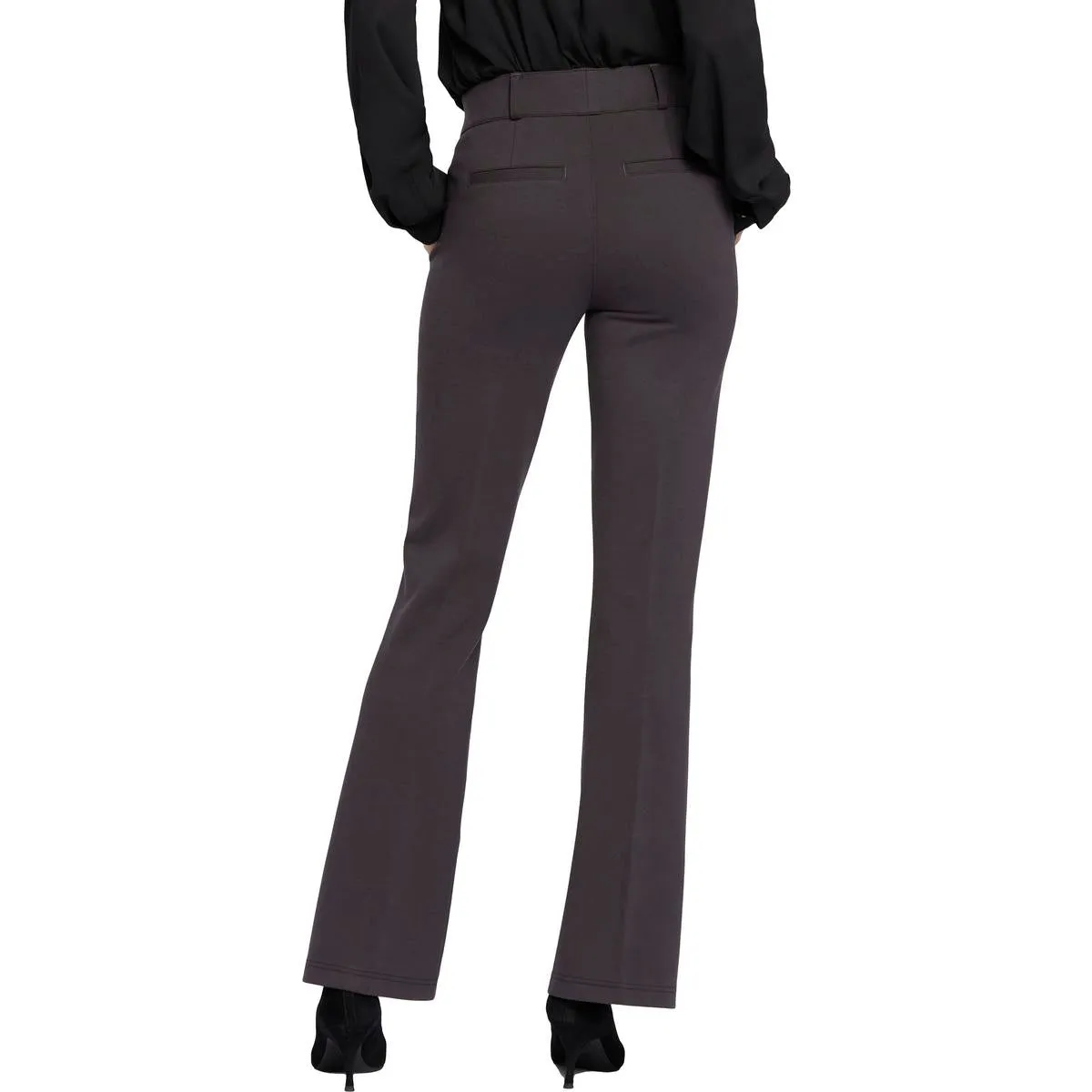 Womens Pintuck Manmade Dress Pants