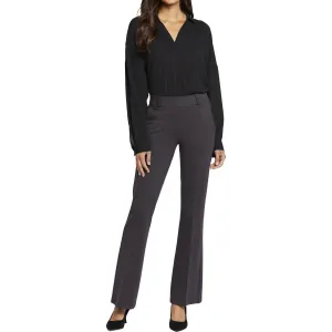 Womens Pintuck Manmade Dress Pants
