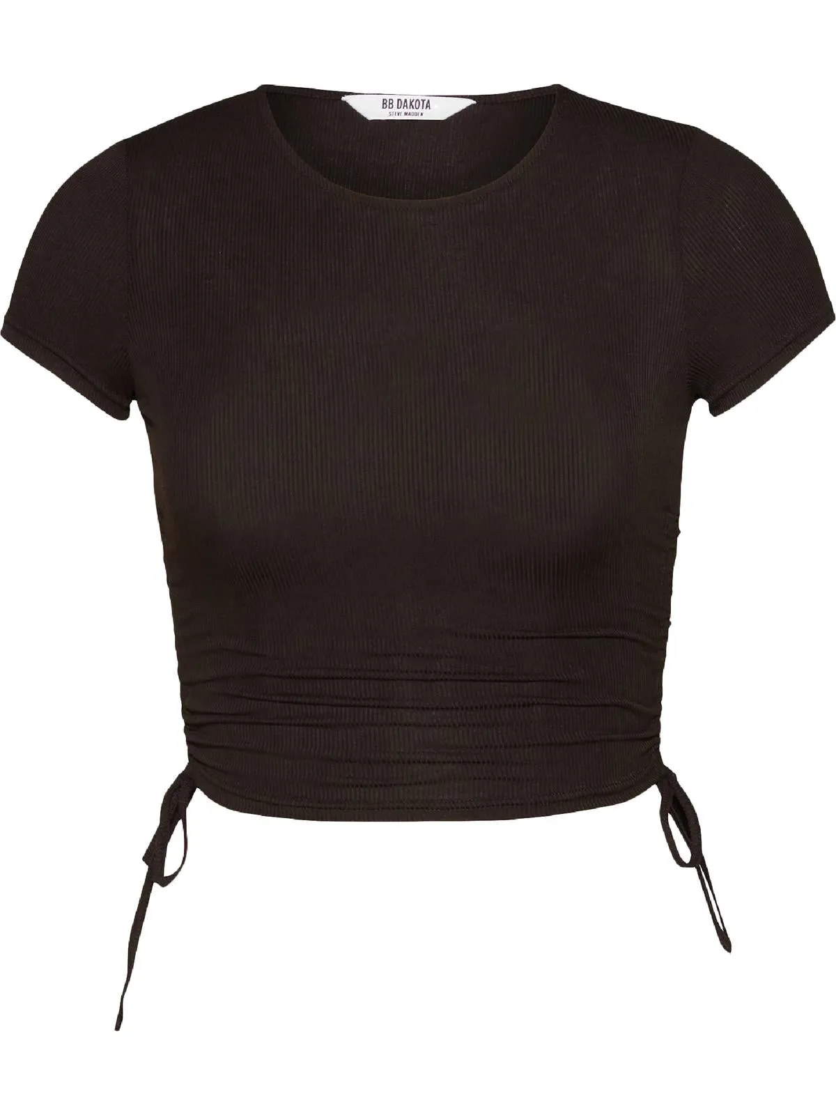 Womens Ribbed Drawstring T-Shirt