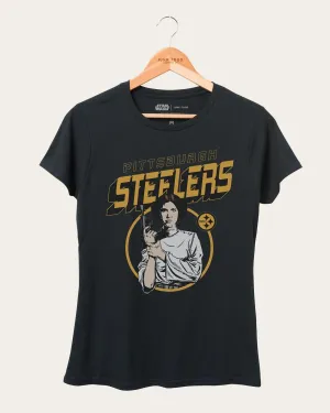 Women's Steelers Star Wars Princess Leia Tee