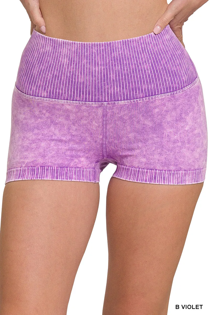 Zenana Seamless High Waisted Shorts NPW-6120